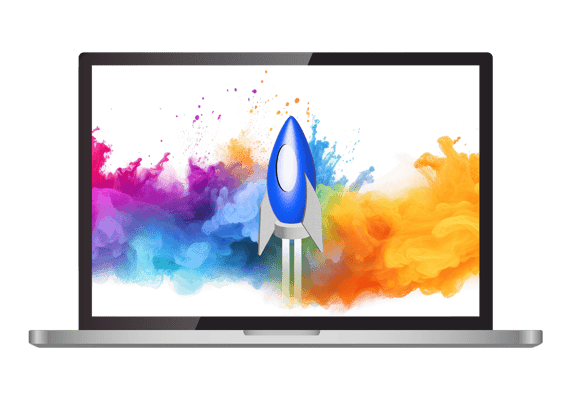 Paint Rocket Laptop